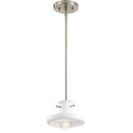 Kichler Lighting - Kichler Lighting Tilson - One Light Mini Pendant, White Finish - In the 1960s, airline travel took off. Tilson is aTilson One Light Min White *UL Approved: YES Energy Star Qualified: YES ADA Certified: n/a  *Number of Lights: Lamp: 1-*Wattage:75w A19 bulb(s) *Bulb Included:No *Bulb Type:A19 *Finish Type:White