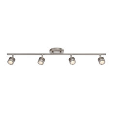 WAC Lighting Vector LED 4 Light Fixed Rail, Brushed Nickel