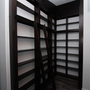 Do you love the look of a Library Ladder with Floor to Ceiling Bookshelves?