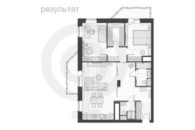 КВАРТИРА 111м² (площадь без балконов 99.7 м²) на Малой Черкизовской
