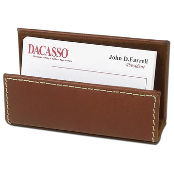 A3207 Rustic Brown Leather Business Card Holder