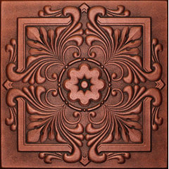 Deco Seashore - Faux Tin Ceiling Tile - Glue up - 24 in x 24 in - #112