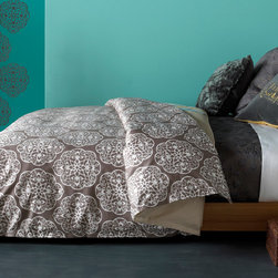 Blissliving Home Shangri-la Duvet Set in Modern Bedroom - Duvet Covers And Duvet Sets