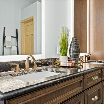 Eclectic Transitional Master Bath Remodel
