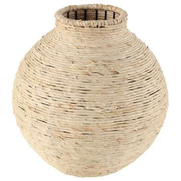 Bohemian Beige Seagrass Vase 564106