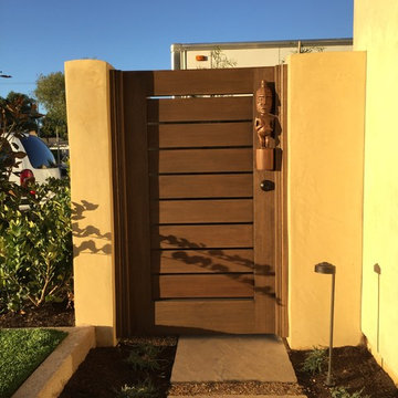 Modern Wood Custom Gates by Garden Passages