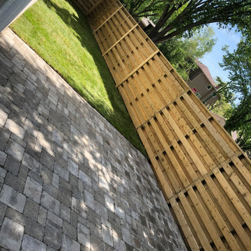Backyard Patio & Sod Installation - Barkman Roman Pavers