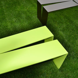 blankblank: Divide Bench by Mark Goetz - Indoor Benches