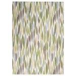 Nourison - Nourison Sun N' Shade SND01 Violet 7'9" x 10'10" Area Rug - An overlapping myriad of multicolored diamond shapes grace this smart, modern Waverly Bits & Pieces rug by Nourison. A palette of aqua, bisque, soft cream and olive green makes this rug the perfect piece to go poolside, on the patio, or in an interior space.