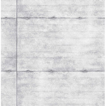 2701-22303 Smooth Concrete Grey Geometric Wallpaper Non Woven Modern Style