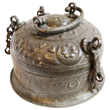 Consigned Antique India Copper Chapati Box
