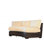 Lloyd Flanders Contempo Curved Sectional Sofa, Walnut Vinyl/On An Angle Granite