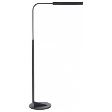Austin Adjustable Floor Lamp, 1-Light, Aged Iron, 36.75"H (S 1350AI CLZ1H)