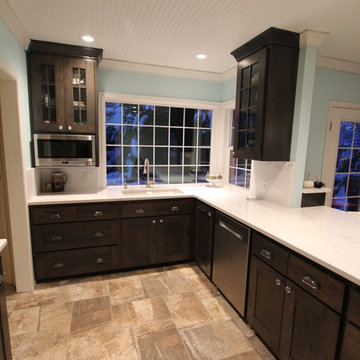 Antique Black Knotty Hickory Kitchen