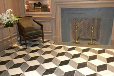 Inspiration for a contemporary entryway remodel in New York