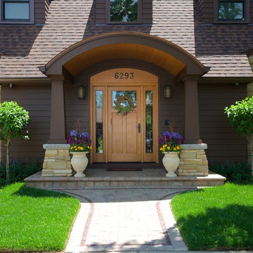 Arched Center Dormer Inspires Welcoming Arrival