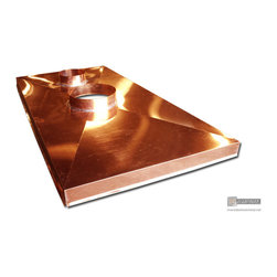 Flat copper chimney cap with x-bend - Products