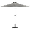 Flash Furniture Sunny Gray Umbrella & Black Base Set GM-402003-UB19B-GY-GG