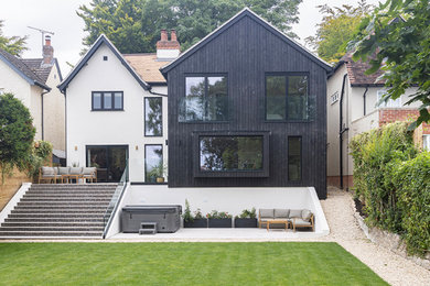 Design ideas for a contemporary house exterior in Wiltshire.