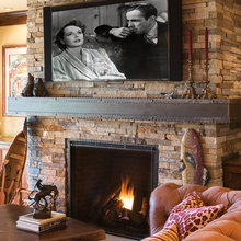 basement fireplace