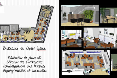 Aménagement de bureaux en open-space
