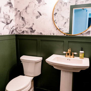 Floral Bathroom Interior