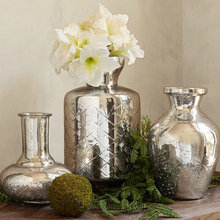 silver vase