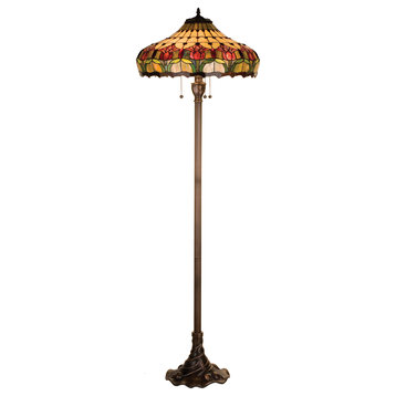 63.5 Colonial Tulip Floor Lamp