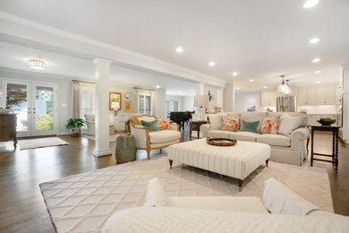 Family room - french country family room idea in Atlanta