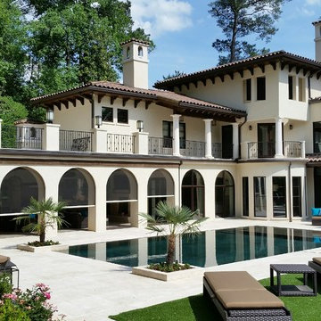 A Mediterranean-style home embraces outdoor living in Atlanta, Georgia
