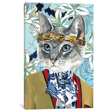 Gucci Cat by Heather Perry Canvas Print, 12"x8"x0.75"
