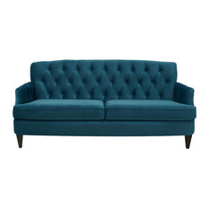 50 Most Por Turquoise Sofas Couches For 2018 Houzz 1st Avenue Sa Sofa Satin Teal Sofas