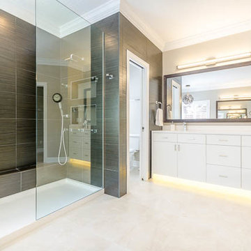 Modern Bathroom Remodel Done in Maple