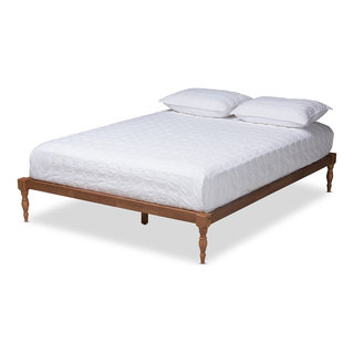 Jools Modern and Contemporary Walnut Brown Wood Full Platform Bed