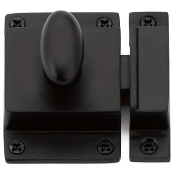 Emtek 2270 Traditional 2-15/16"L Cabinet Latch - Flat Black
