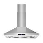 Cosmo 30 in. Ducted Wall Mount Range Hood in Stainless Steel, Permanent Filters