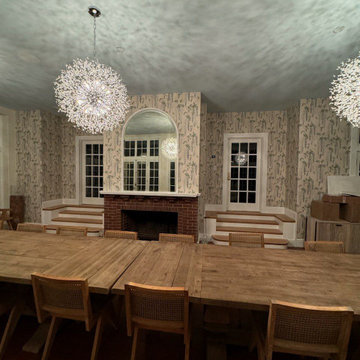 Dining Room wallpaper installation Lake Forest, IL