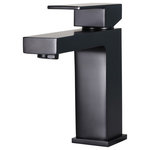 Whoselamp - Single Hole Single-Handle Bathroom Faucet, Matte Black - The bathroom faucet provides a clear and steady laminar stream that provides for a beautiful water presentation. Basin faucet with solid brass construction and top of the line components for long-lasting leak-free performance. Simple,elegant lines complement traditional decor.