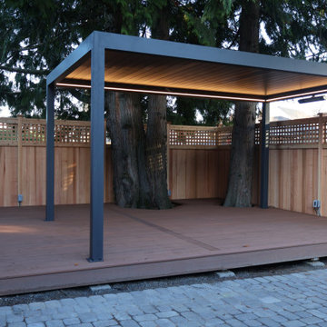 Custom Cedar Fence + Composite Deck + Modern Pergola | Seattle, WA