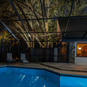 Oak Tree Canopy Visible From Pool Deck
