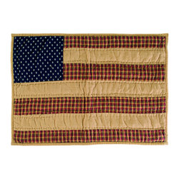 Nancys Nook Patriotic Patch Quilted Placemat, Set of 2 - Placemats