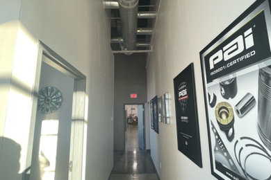 Hallway - modern hallway idea in Dallas