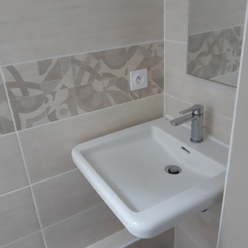 Petite salle de bain sous comble, st Nazaire