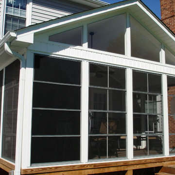 White Eze Breeze 3 Season Room with Gable Roof