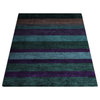 Hand Knotted Loom Silk Area Rug Contemporary Multicolor