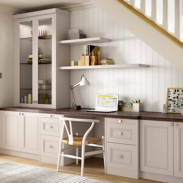 Hammonds Harpsden Fitted Home Office In Light Praline