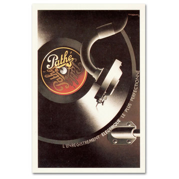 "Pathe Record" by Vintage Apple Collection, Canvas Art