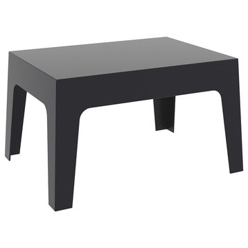 Box Resin Outdoor Center Table Black