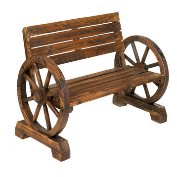 Wagon Wheel Bench