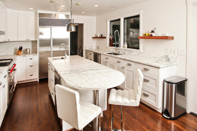 Inspiration for a contemporary kitchen remodel in Seattle